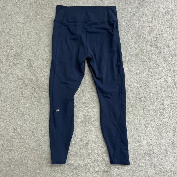 NWOT Fabletics Tight Women's XL Navy Blue High Waisted Leggings With Side Pocket - Picture 5 of 10